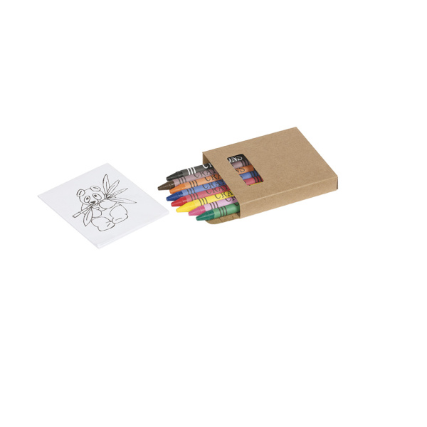 Boîte de coloriage à la cire
