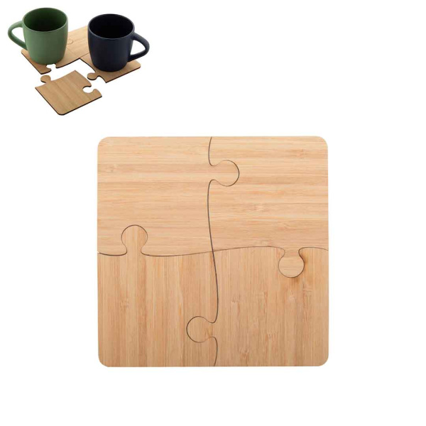 Sous-verres en forme de puzzle personnalisables