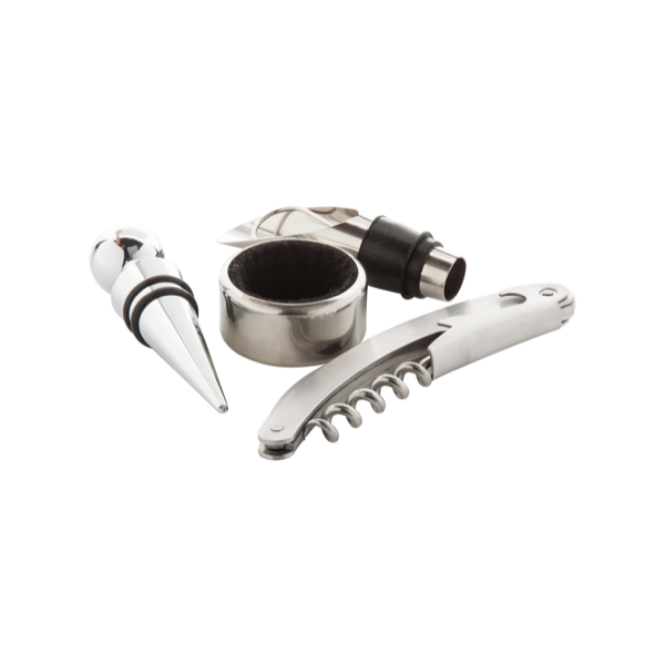 Kit à vin personnalisé dans coffret cadeau noir