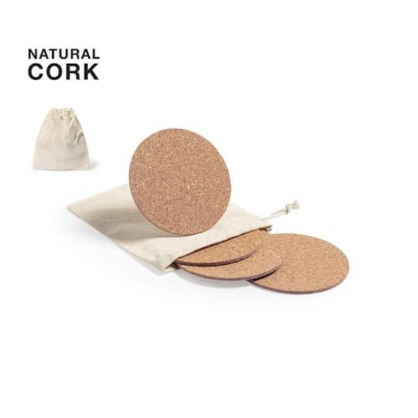 Lot Sous-verres de table en liège