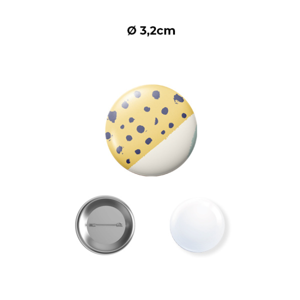 Pin’s de 3,2 cm de diamètre