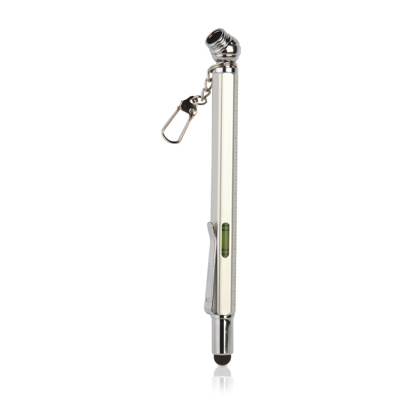 Stylet multi-fonctions en métal et plastique