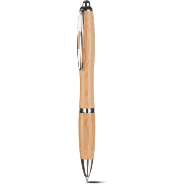 Stylo en métal et bambou avec logo