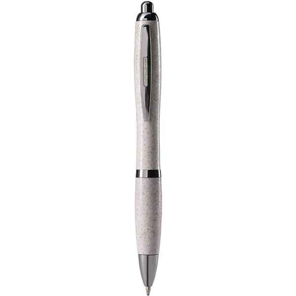 Stylo à bille publicitaire en paille de blé