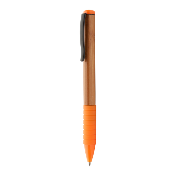 Stylo en bois avec grip gommé