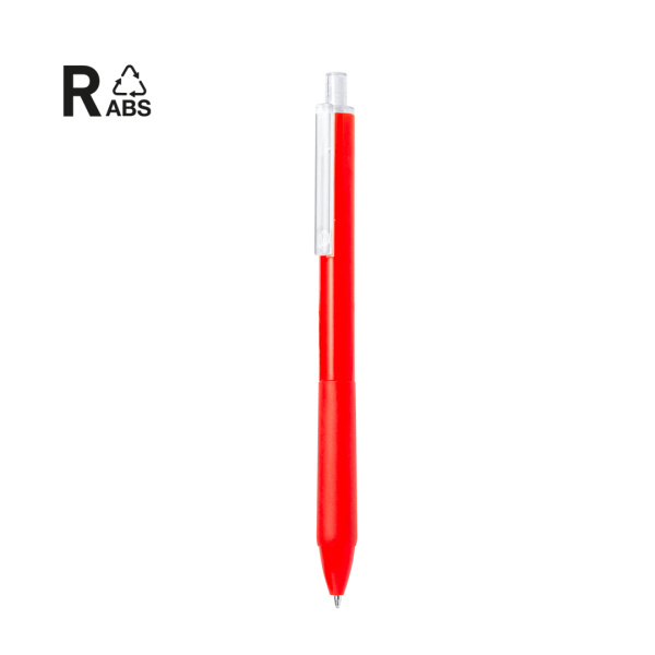 Stylo coloré avec clip transparent