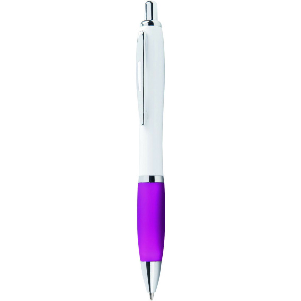 Stylo personnalisable en plastique avec clip en métal