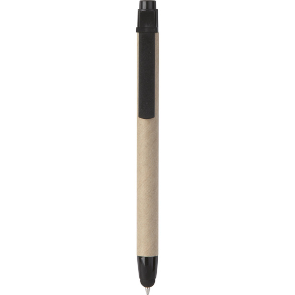 Stylo stylet en carton recyclé avec logo