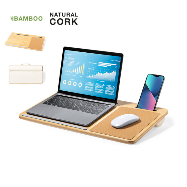 Support pour ordinateur et téléphone portables multifonctions éco-responsable