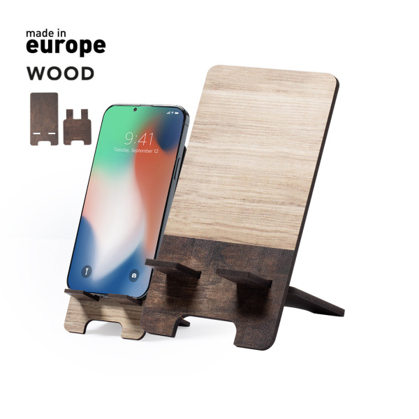 Support de smartphone en bois personnalisable