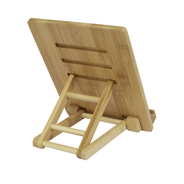 Support de tablette publicitaire en bambou