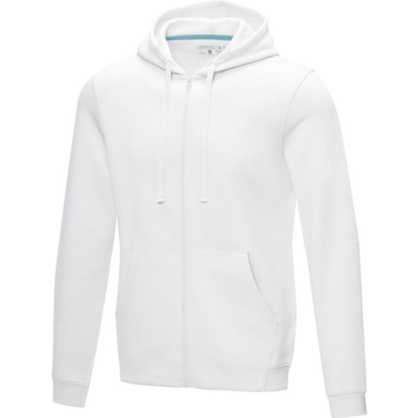 Sweat full zip à capuche recyclé homme