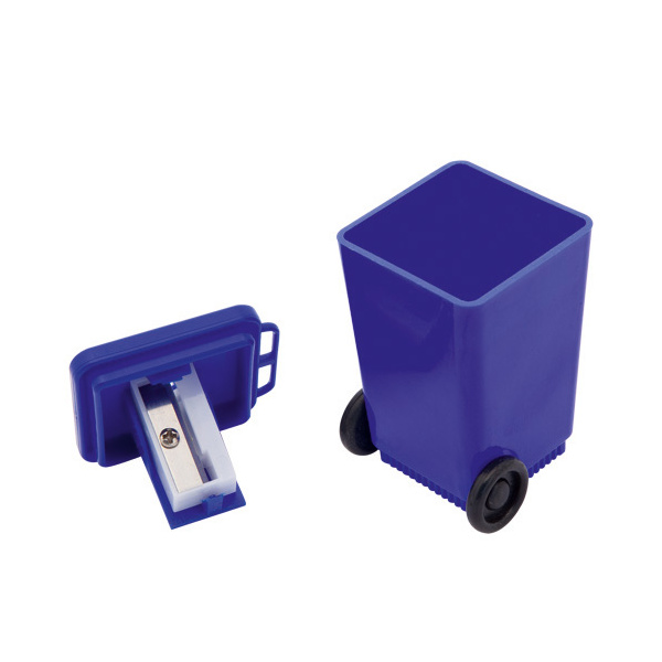 Taille-crayons en forme de poubelle