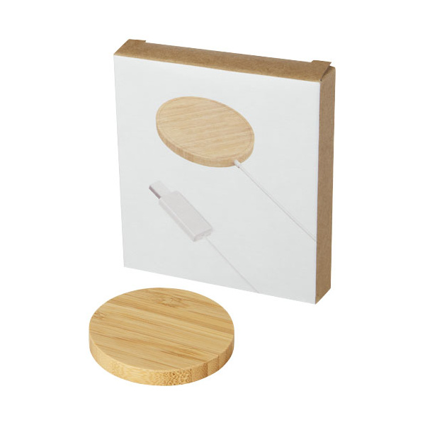 Chargeur sans fil en bambou 10 W