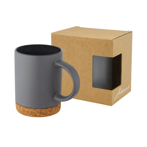 Tasse 425 ml en céramique avec base en liège