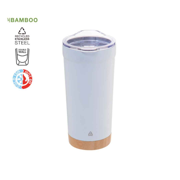 Tasse à double paroi en acier recyclé | 600ml