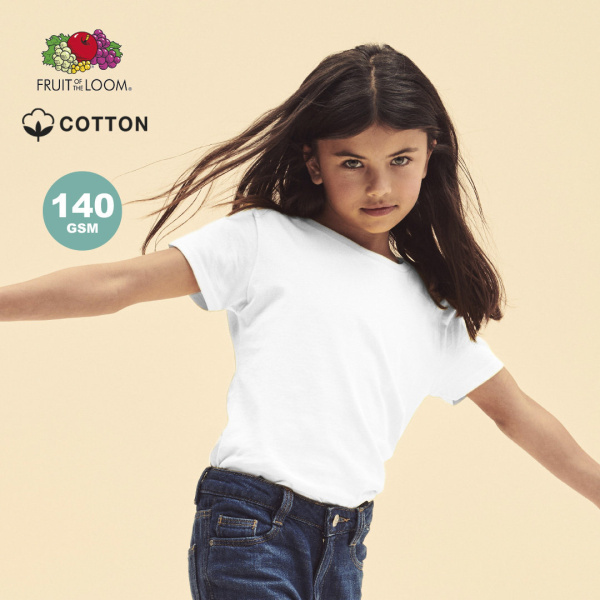 T-shirt pour filles Fruit of the Loom