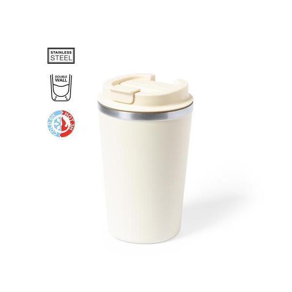 Tasse résistante à double paroi publicitaire