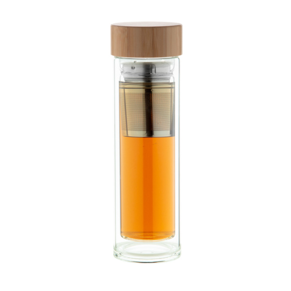 Thermos en verre à double paroi personnalisable