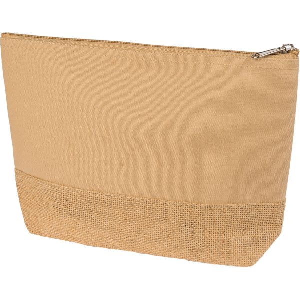 Trousse de toilette en jute publicitaire