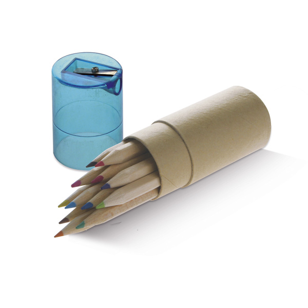 Tube 12 crayons de couleur personnalisé