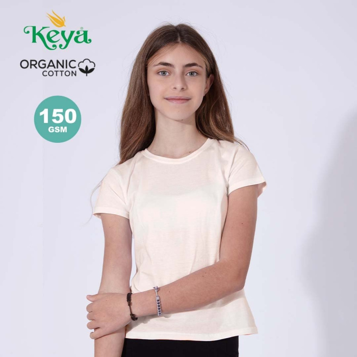 T-shirt enfant col rond personnalisé en coton bio