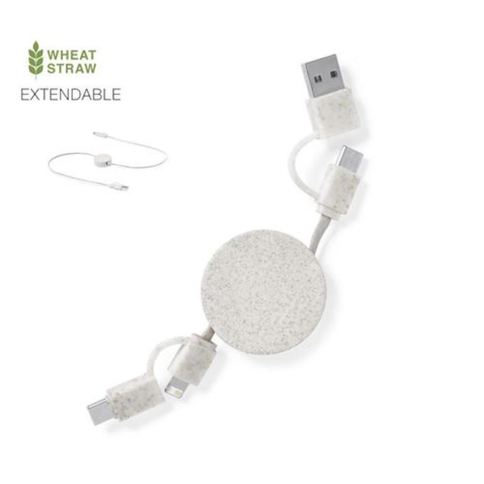 Câble extensible personnalisable Paille de Blé