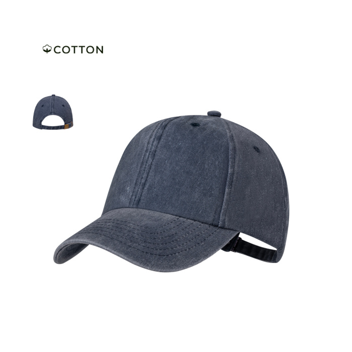 Casquette à 6 panneaux effet délavé