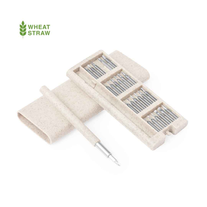 Coffret d’outils  rectangulaire en paille de blé