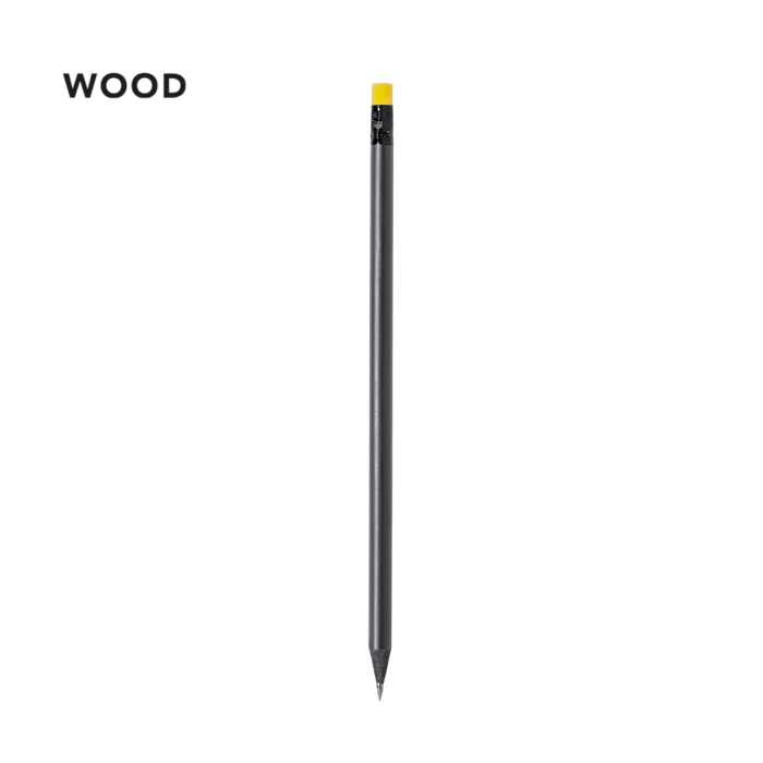Crayon noir en bois naturel à personnaliser
