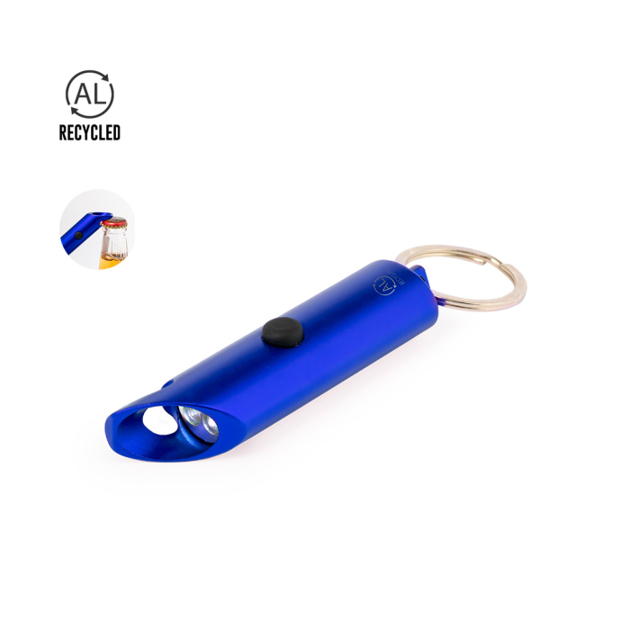 Décapsuleur porte-clés avec lampe-torche