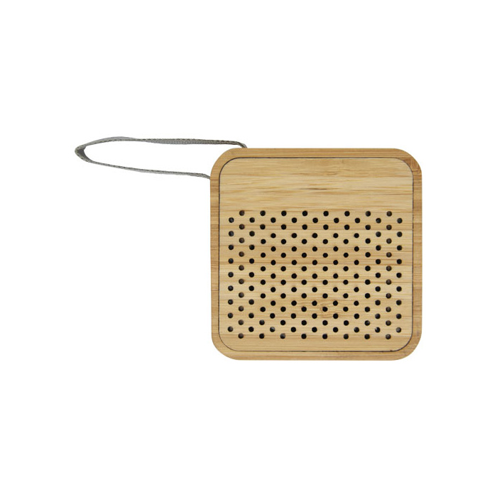 Enceinte publicitaire en bambou