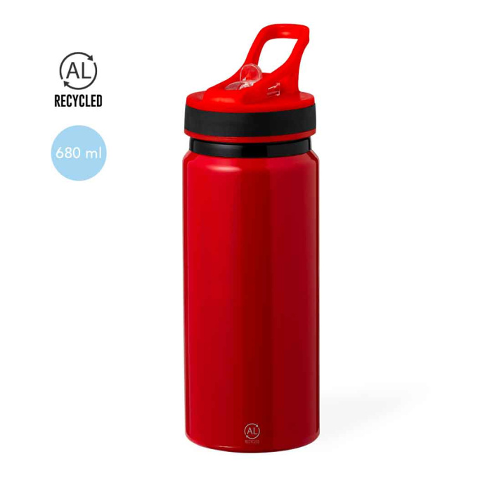 Gourde 680ml avec paille et poignée de transport intégrés