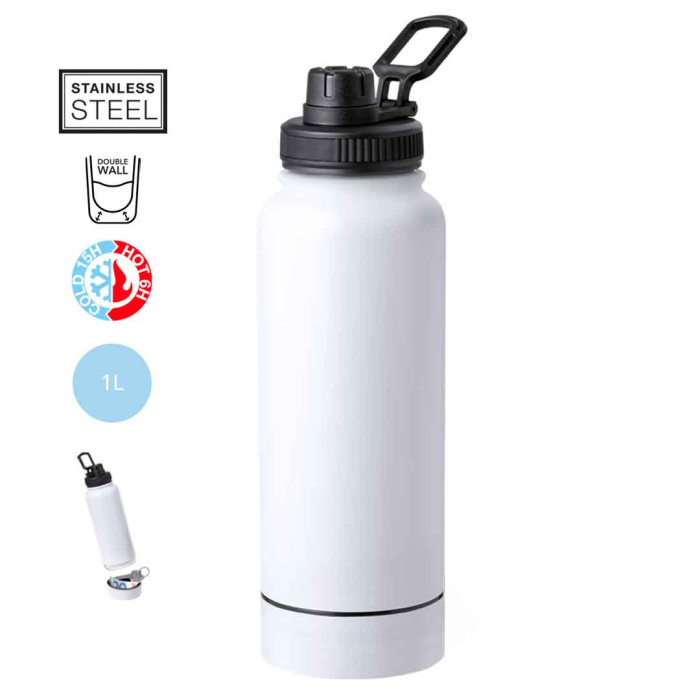 Gourde avec finition mate thermique 1L