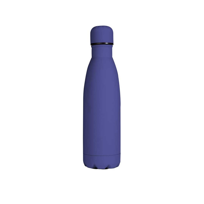 Gourde isotherme blanche avec finition gommée