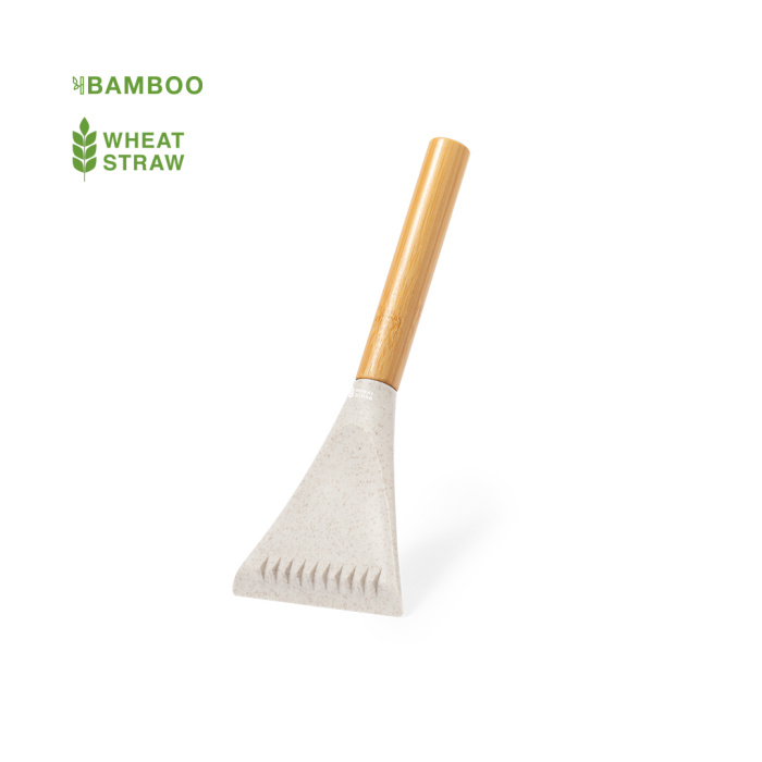 Grattoir à glace en bambou et paille de blé.