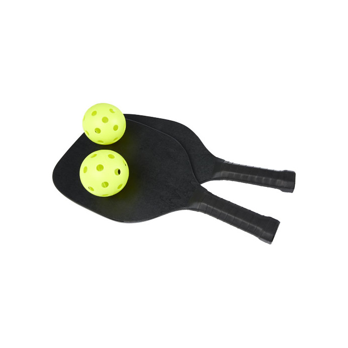 Jeu de raquettes dans un sac en filet