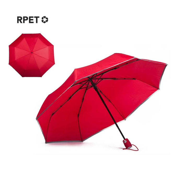 Parapluie pliable automatique personnalisé, mini format de 21”, coloré