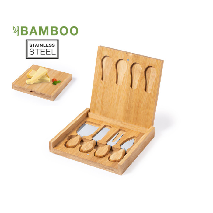 Coffret Service à fromage avec plateau personnalisé