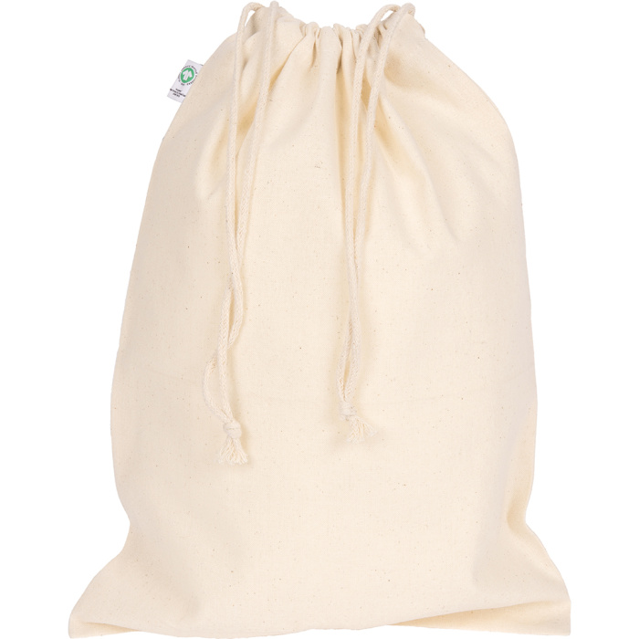 Pochon publicitaire personnalisé 25x35cm en coton biologique | 150 g