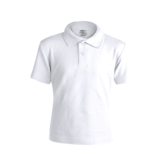 Polo enfant blanc personnalisé