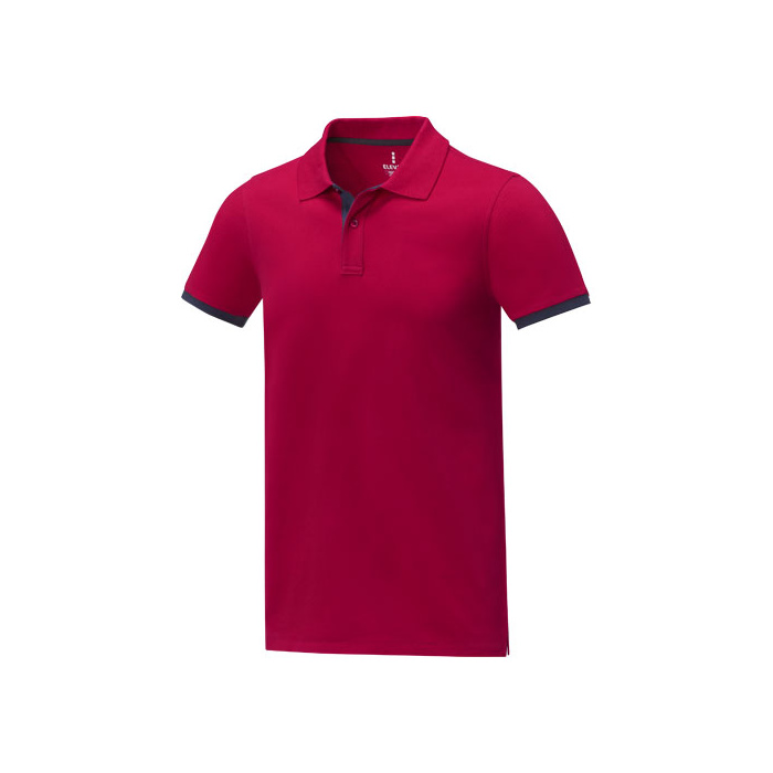 Polo bicolore manches courtes homme