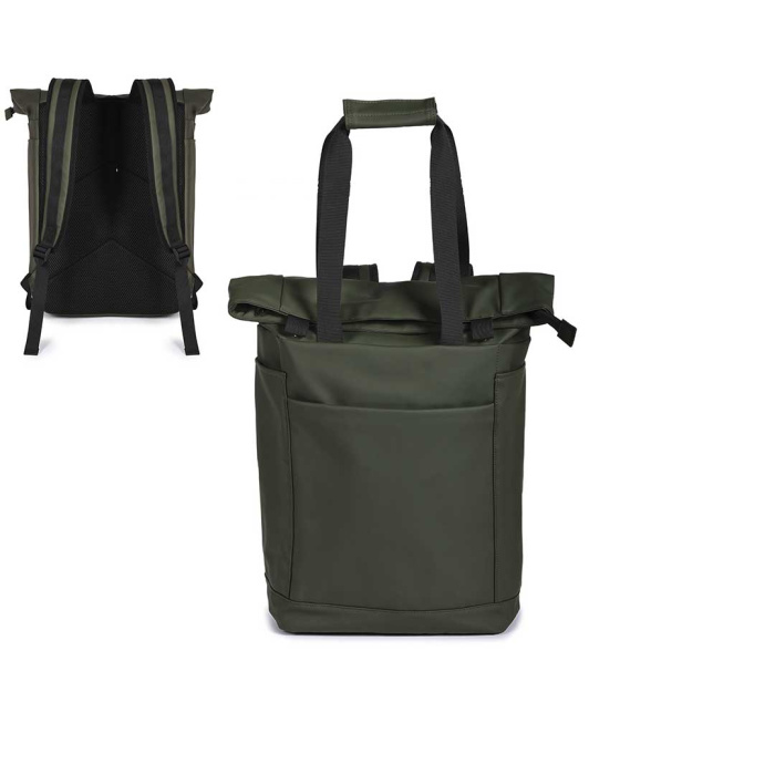 Sac à dos personnalisable polyvalent avec bretelles et poignée.