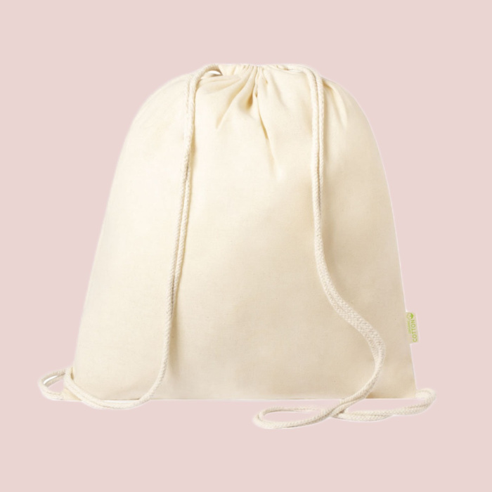 Sac à dos cordons en coton bio | 120 g