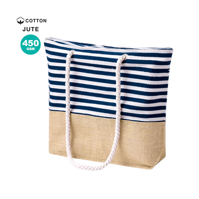 Sac de plage avec des anses en corde | 450 g/m²