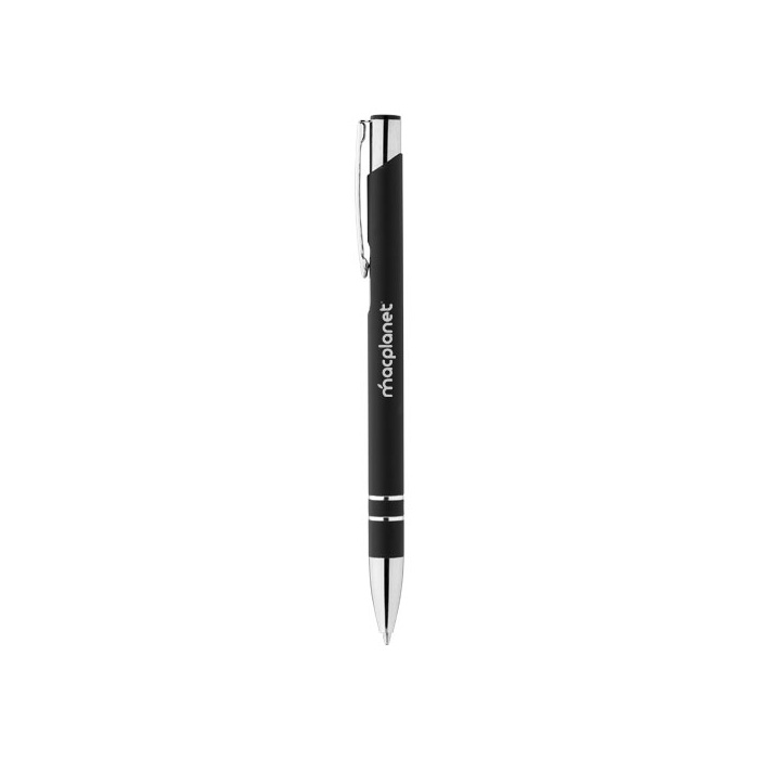 Stylo bille avec extérieur caoutchouté