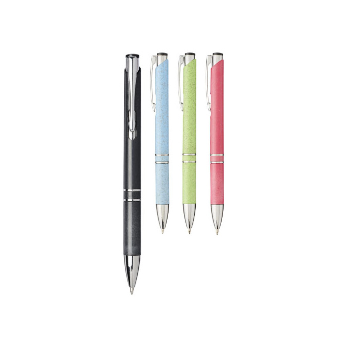 Stylo bille rétractable ABS en paille de blé
