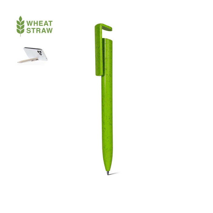 Stylos durables en paille de blé à personnaliser.