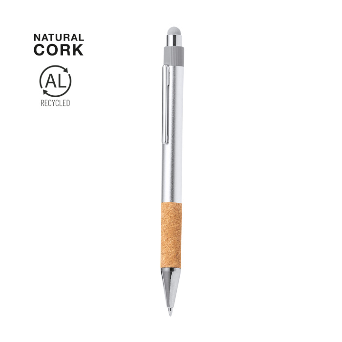 Stylo avec embout tactile et grip en liège
