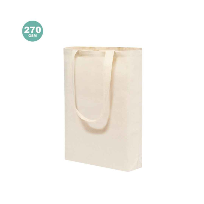 Tote bag en toile 270g et longues anses